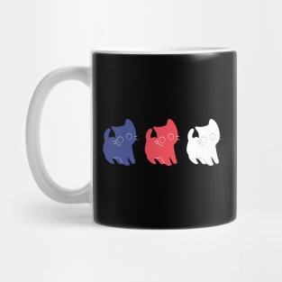 4TH Of July Cats American Flag Mug